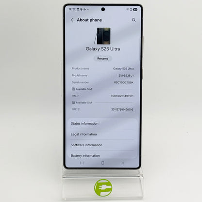 Unlocked Samsung Galaxy S25 Ultra 12GB RAM 256GB SM-S938U1 Titanium Black