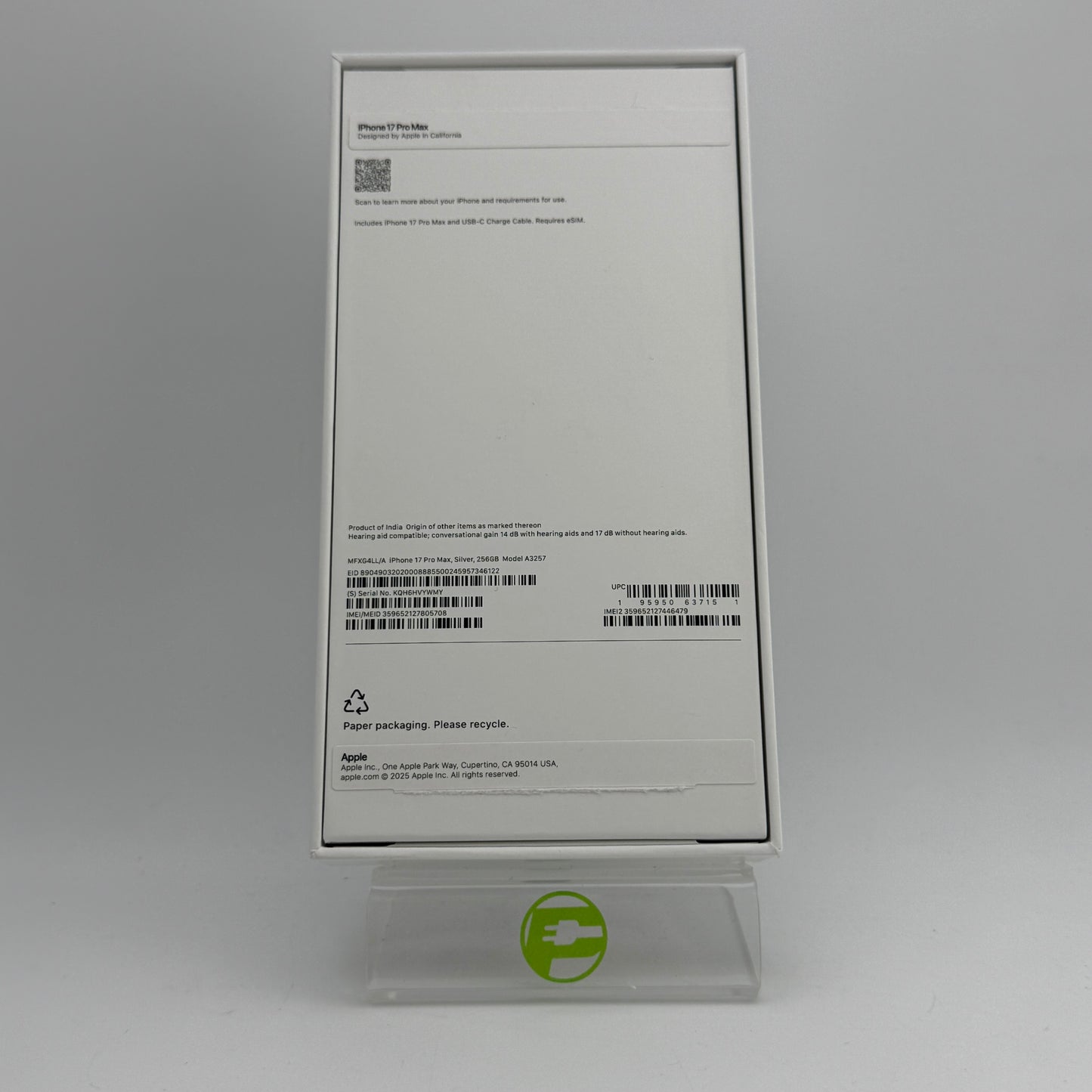 T-Mobile Apple iPhone 17 Pro Max 256GB Silver MFXG4LL/A