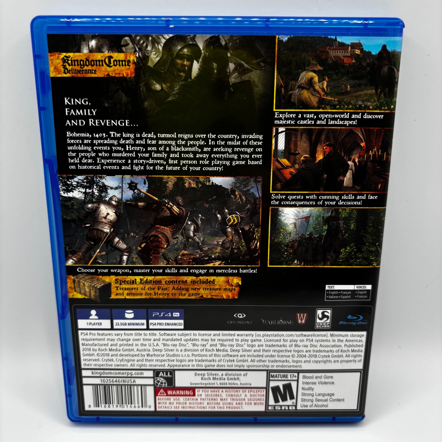 Kingdom Come Deliverance [Special Edition] (Sony PlayStation 4 PS4, 2018)
