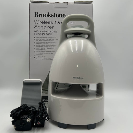 Brookstone Wireless Outdoor Speaker White MP-656736