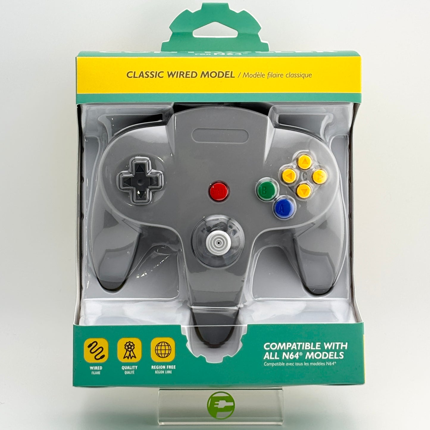 New Hyperkin Classic N64 Wired Controller Controller Silver