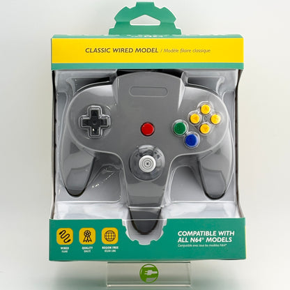 New Hyperkin Classic N64 Wired Controller Controller Silver