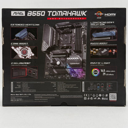 MSi B550 Tomahawk AM4 ATX AMD DDR4 Motherboard