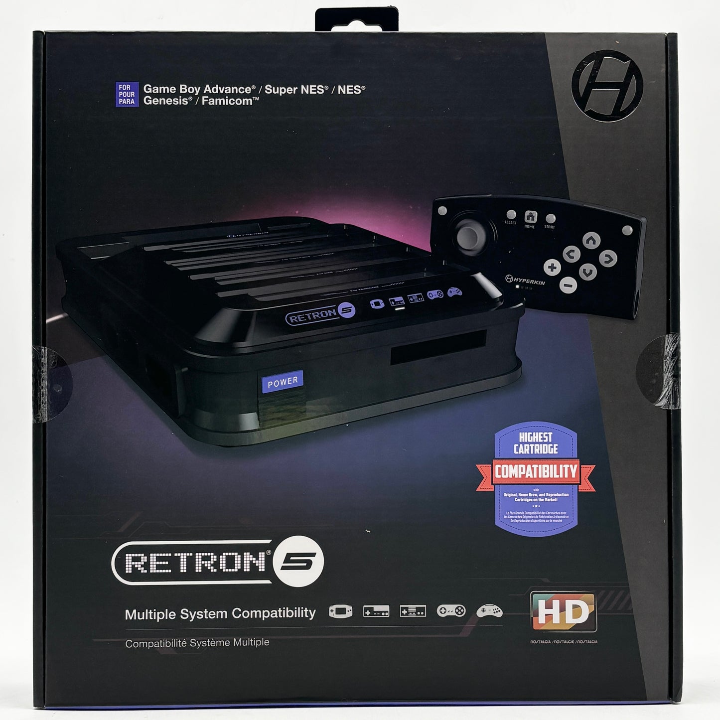 New Hyperkin Retron 5 Black HD Gaming Console System M01688-BK