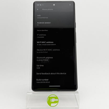 T-Mobile Google Pixel 6 128GB Stormy Black GA02900-US