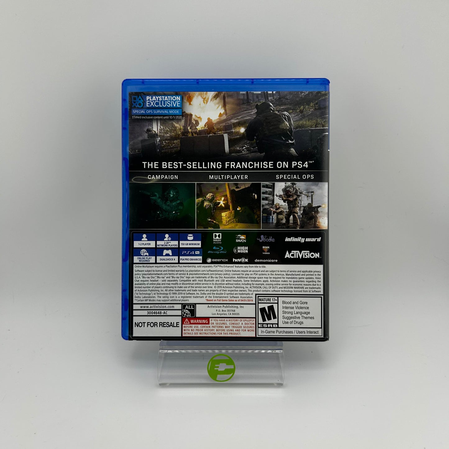 Call of Duty: Modern Warfare (Sony PlayStation 4 PS4, 2019)