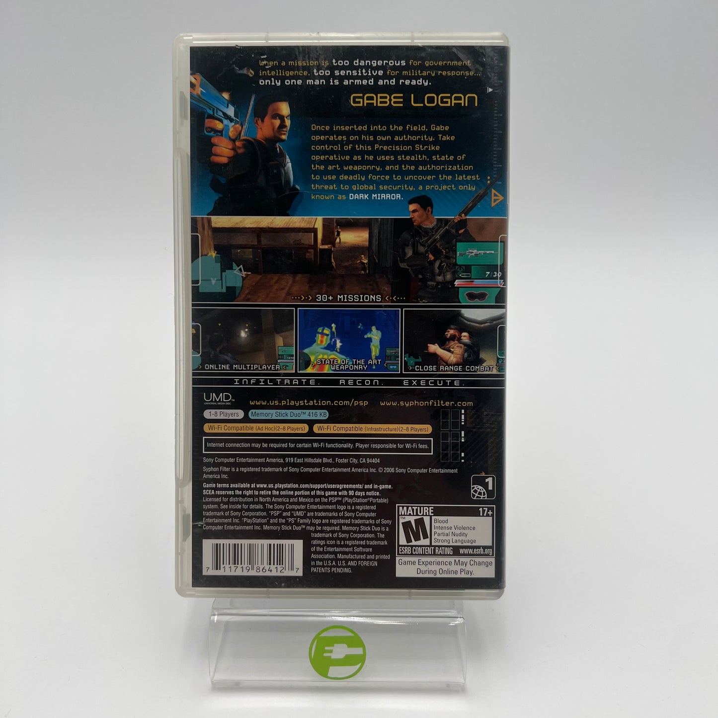 Syphon Filter Dark Mirror (Sony PlayStation Portable PSP, 2006)