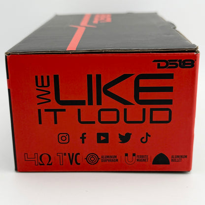 New DS18 Pro-TWX2 Max 4-Ohms Car Audio Aluminum Super Bullet Tweeters Black