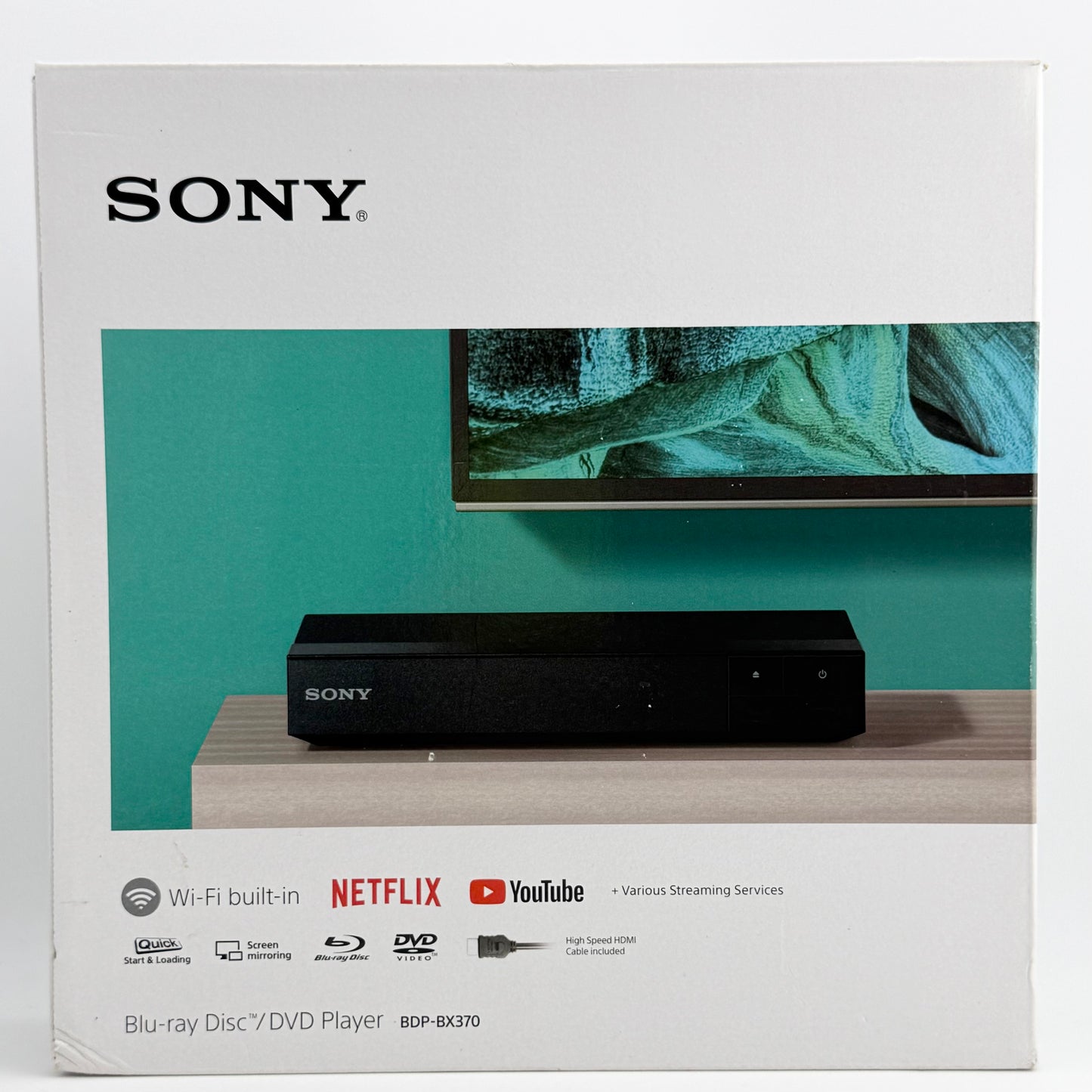 Sony BDP-BX370 1080p Streaming Blu-ray DVD Player