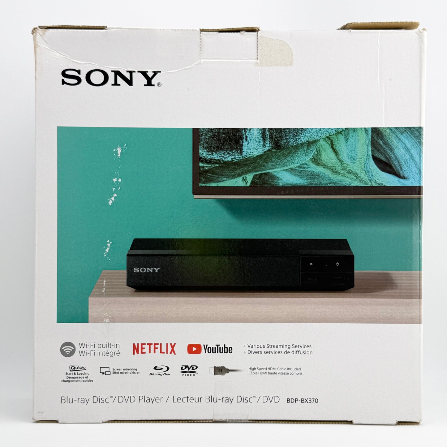 Sony BDP-BX370 1080p Streaming Blu-ray DVD Player