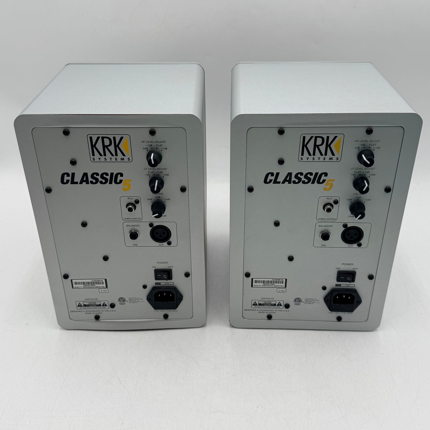 KRK Classic 5 Powered Monitor  Silver CL5G3SB Pair