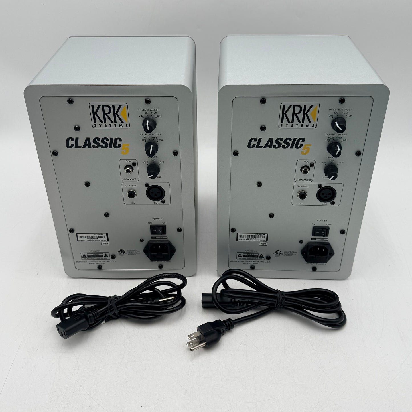 KRK Classic 5 Powered Monitor  Silver CL5G3SB Pair