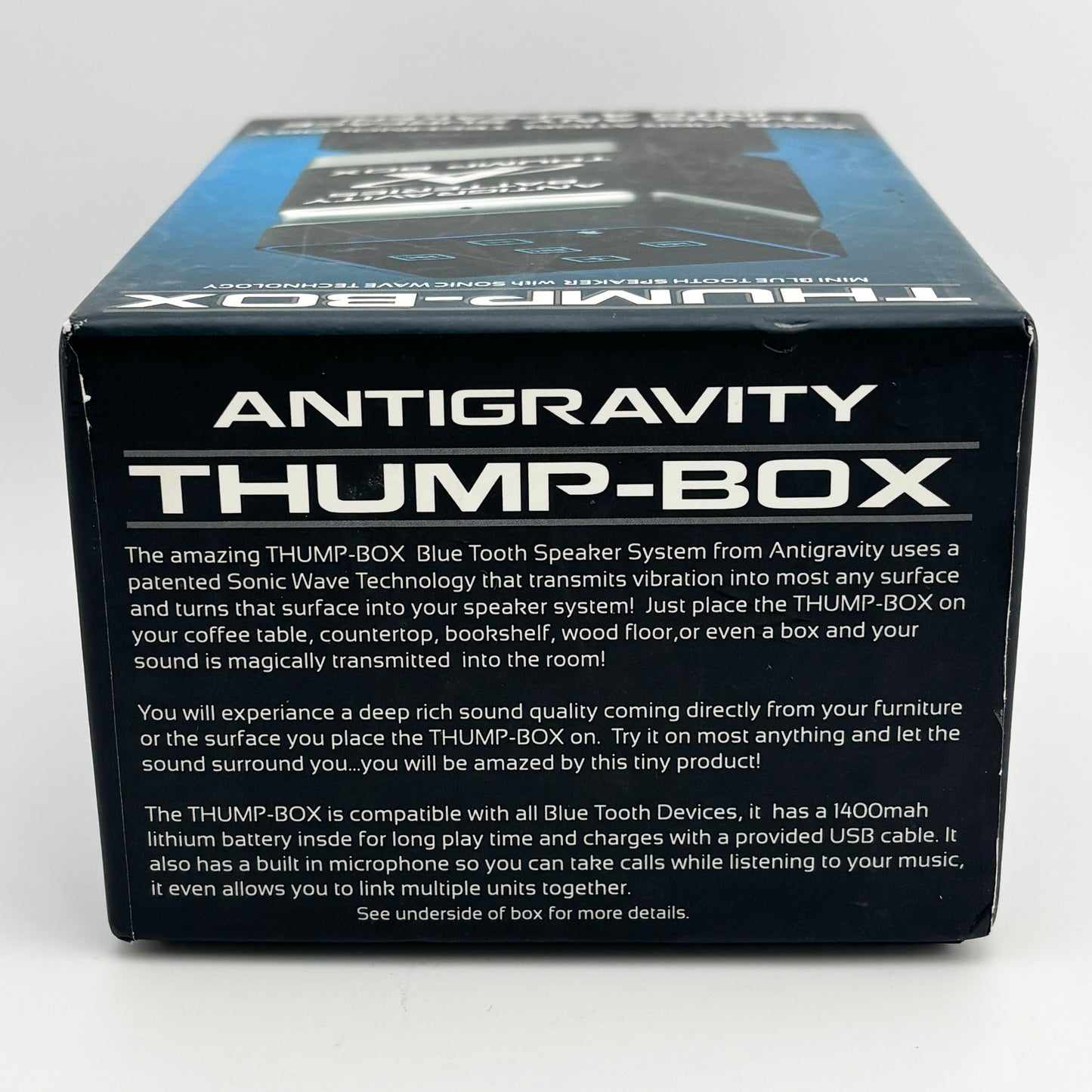 Thump-BoX Bluetooth Speaker with Sonic Wave Technology Black AG-TB-01