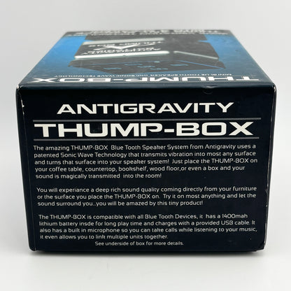 Thump-BoX Bluetooth Speaker with Sonic Wave Technology Black AG-TB-01