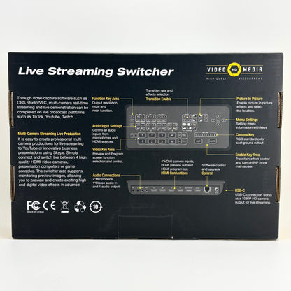 Osetub Video Mixer Live Streaming Switcher B0BZGK2CFK