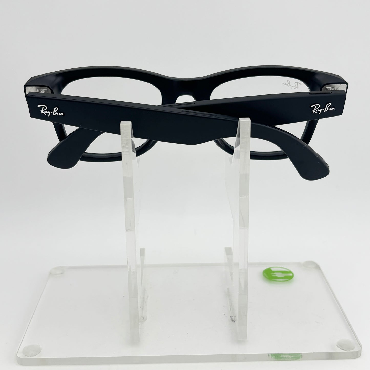 Ray-Ban Meta Wayfarer AI Smart Glasses Matte Black with clear lenses