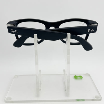 Ray-Ban Meta Wayfarer AI Smart Glasses Matte Black with clear lenses