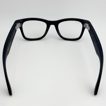 Ray-Ban Meta Wayfarer AI Smart Glasses Matte Black with clear lenses