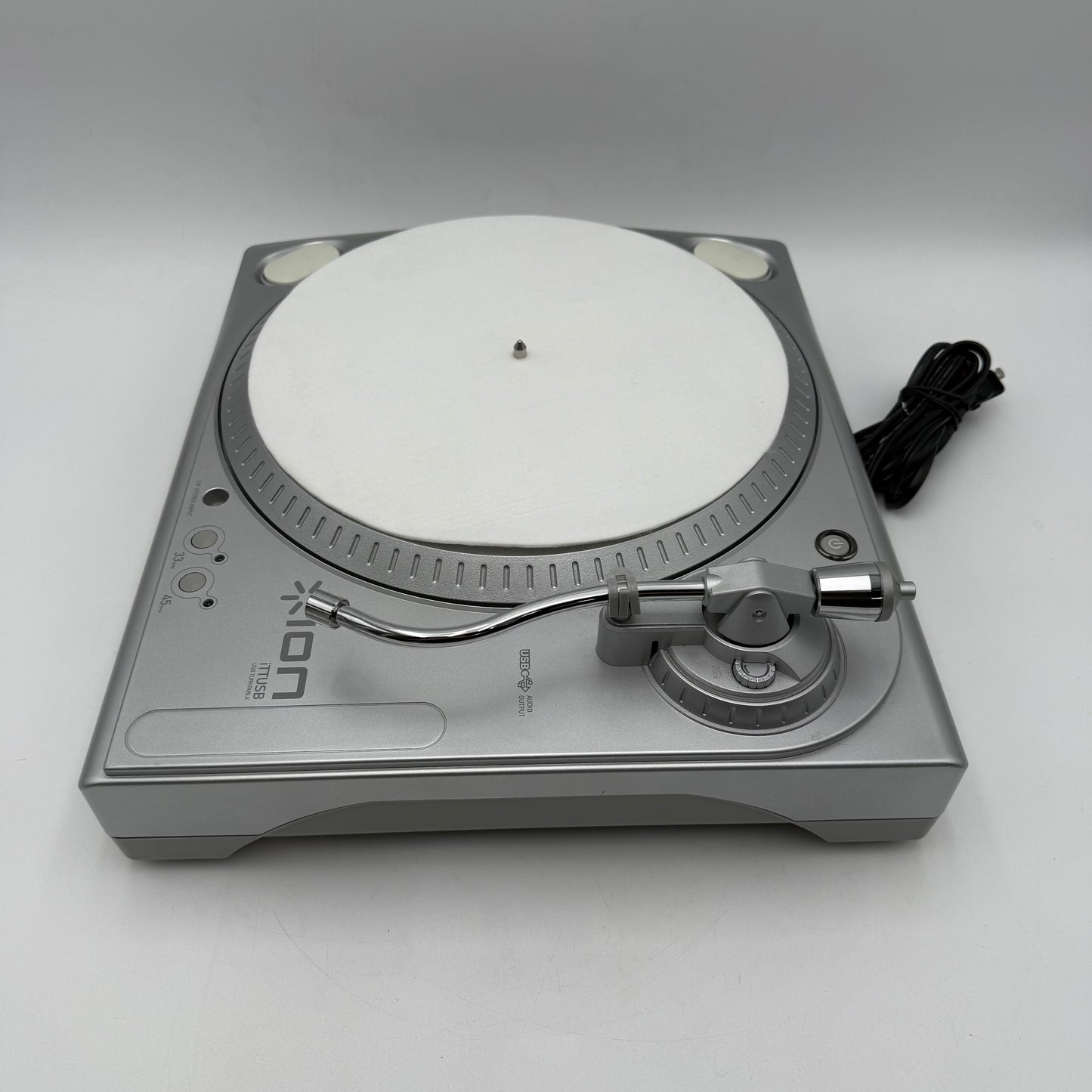 ION USB Turntable, 33 45 RPM Phono - Line Level - USB  Vinyl Archiver Digitizer