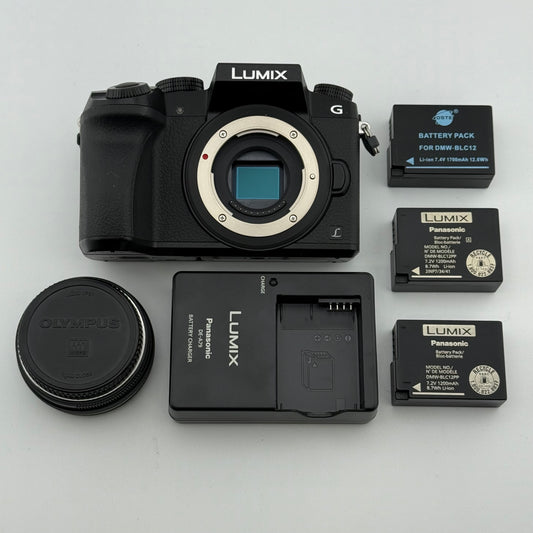 Panasonic Lumix DMC-G7  16.0 MP  4K Digital Camera 3x Genuine Battery and Charger