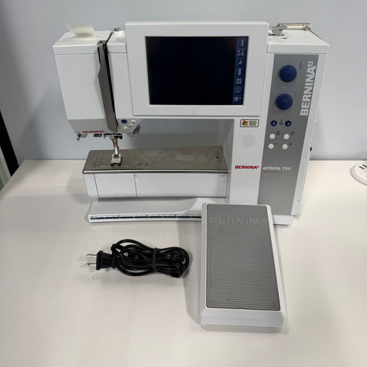 Bernina Artista 730E Sewing and Embroidery Machine Tested Working W Foot Pedal