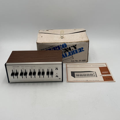 Realistic 31-1987 NA NA 2 Channel Equalizer 31-1887 Vintage