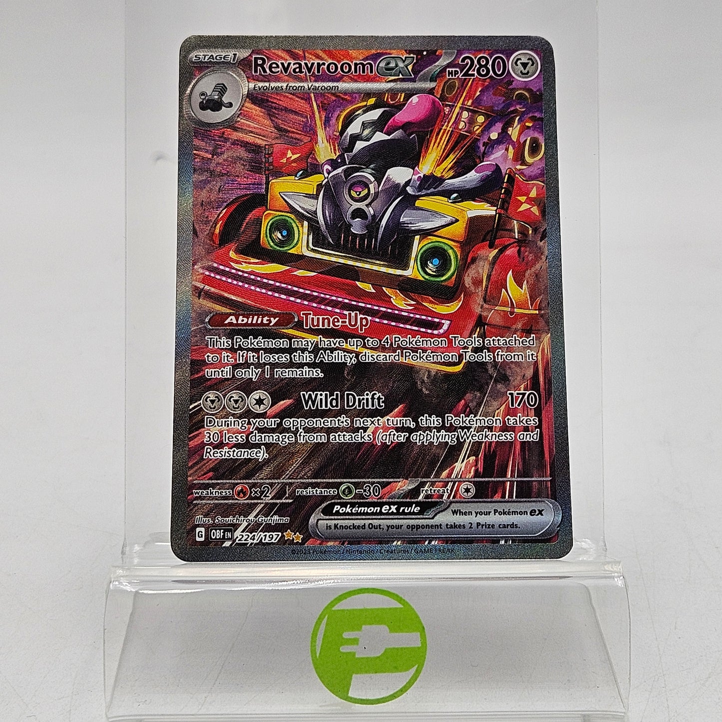 Pokemon TCG Scarlet & Violet - Obsidian Flames Revavroom ex 224/197 English