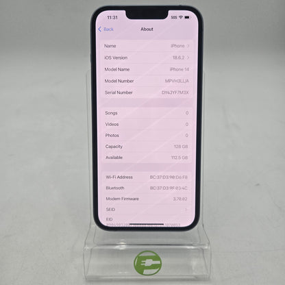 Spectrum Apple iPhone 14 128GB Blue MPVH3LL/A