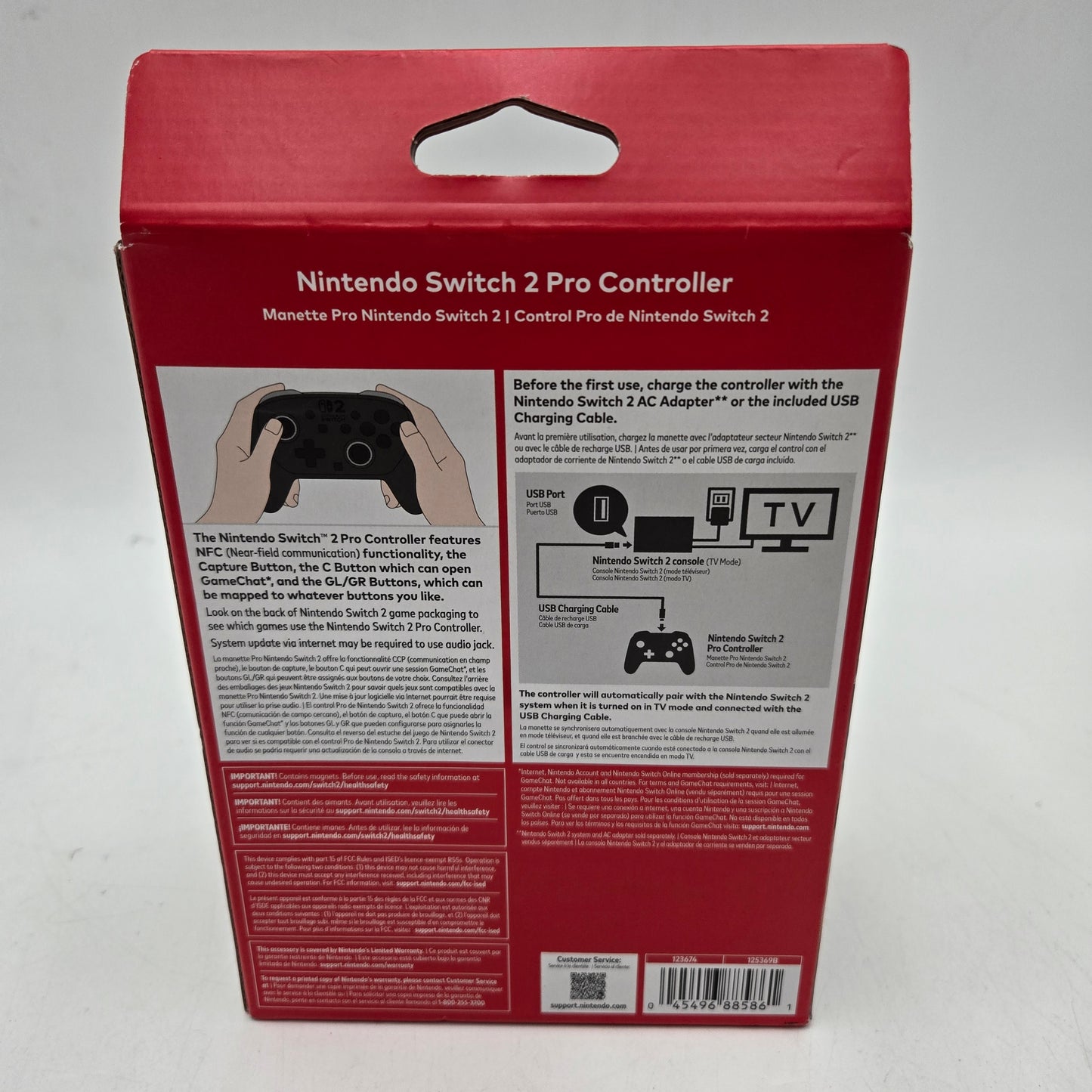 New Nintendo Switch 2 Pro Controller Controller BEEAFSSKA Smoke Black