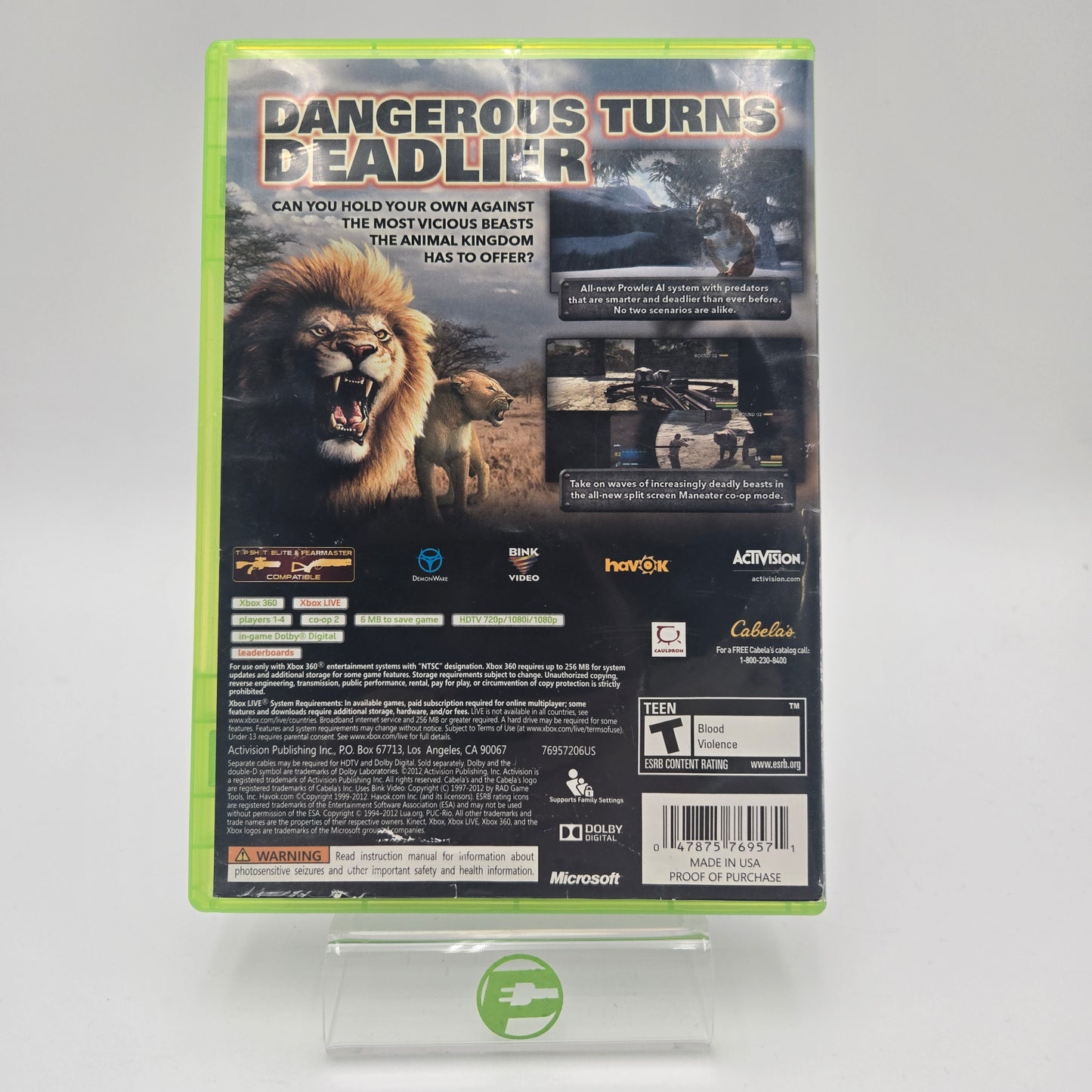 Cabela's Dangerous Hunts 2013 (Microsoft Xbox 360, 2012)