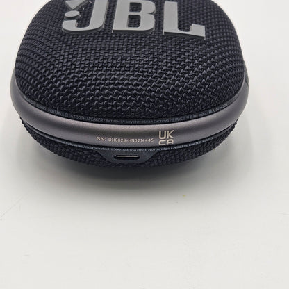 JBL Clip 4 Portable Wireless Bluetooth Speaker Black N/A