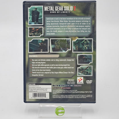 Metal Gear Solid 2 (Sony PlayStation 2 PS2, 2001)