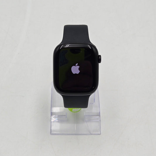 Unlocked Apple Watch Series 10 46MM Black Aluminum Black Sport Band MWY33LW/A