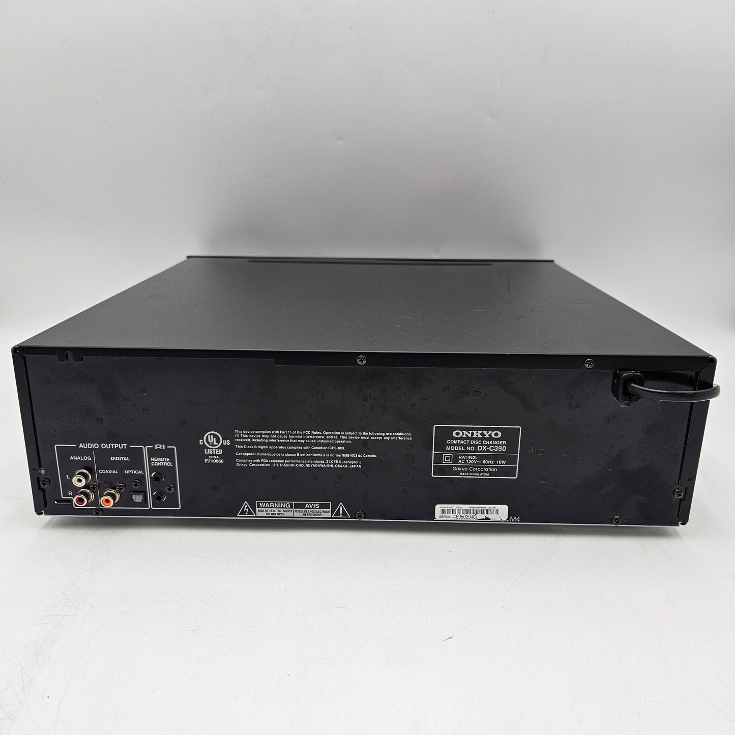 Onkyo DX-C390 NA RCA 2 Channel cd player CD PLAYER no remote