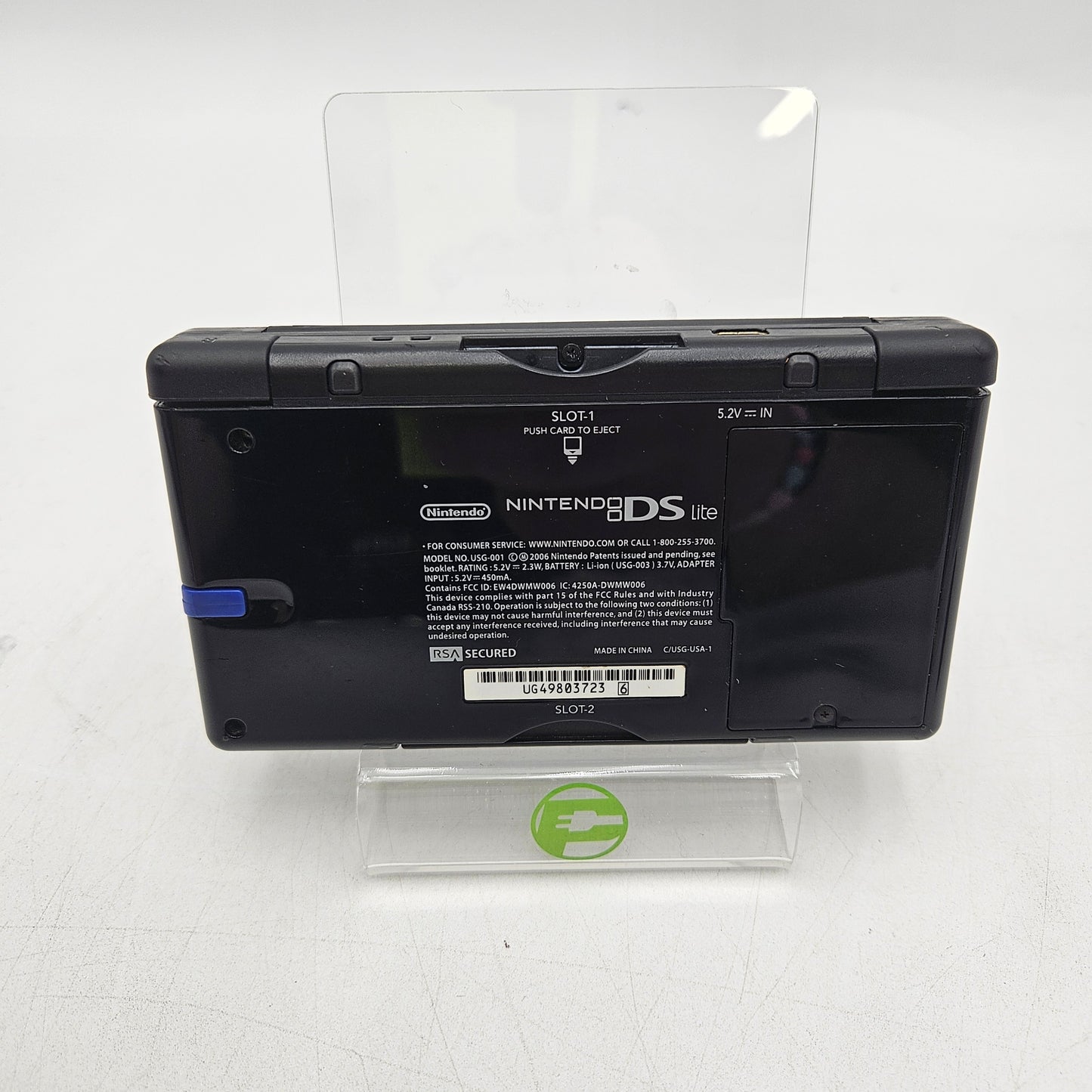 Nintendo DS Lite Handheld Game Console USG-001 Black *Loose Charge Port*