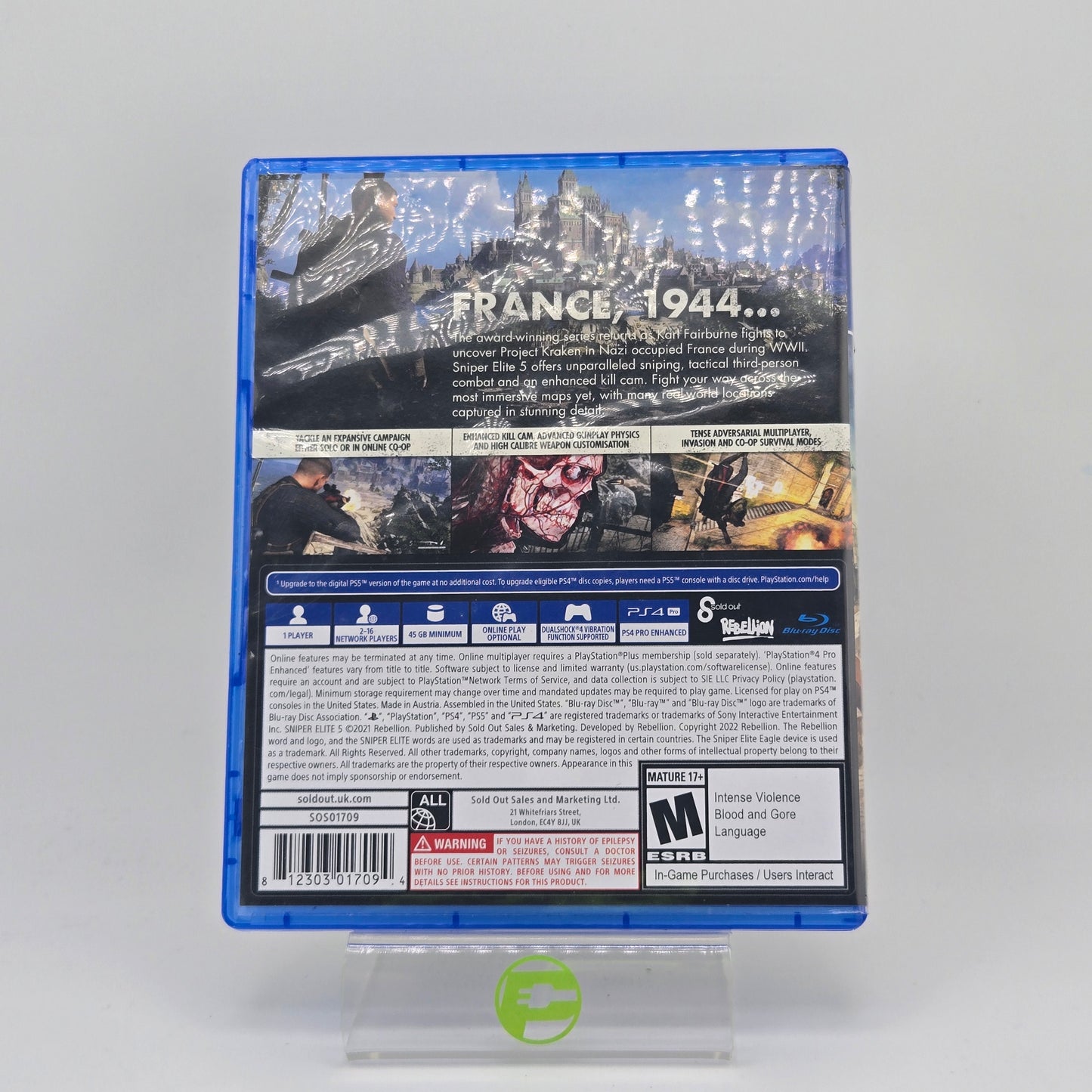 Sniper Elite 5 (Sony PlayStation 4 PS4, 2022)