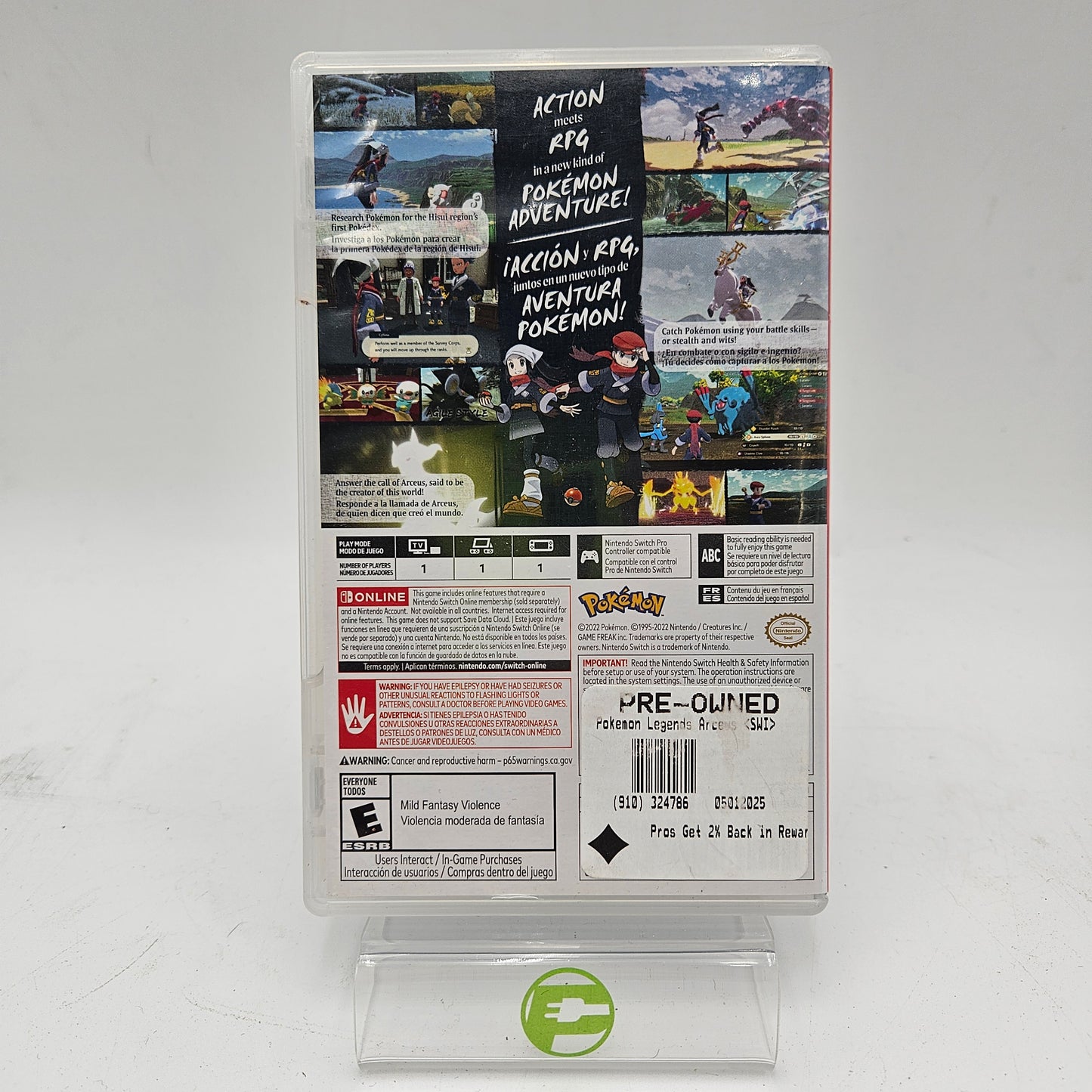 Pokemon Legends: Arceus (Nintendo Switch, 2022)