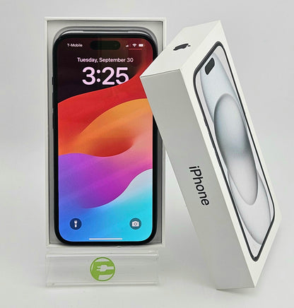 T-Mobile Apple iPhone 15 128GB Black MTLV3LL/A