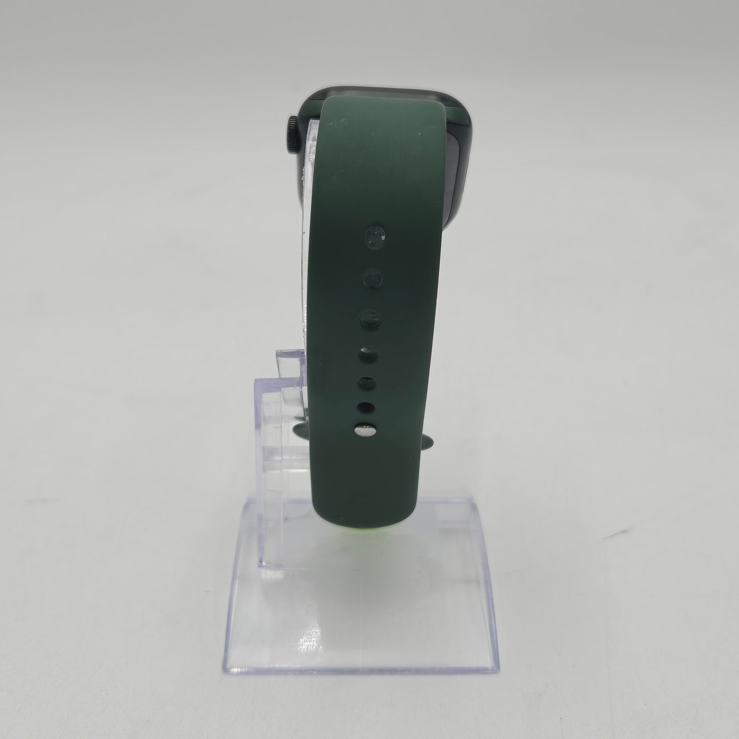 GPS Only Apple Watch Series 7 41MM Stainless Steel Green Sport Band MKN03LL/A