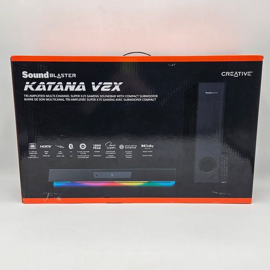 Creative SoundBlaster Katana V2X Multi-Channel Super X-Fi gaming soundbar