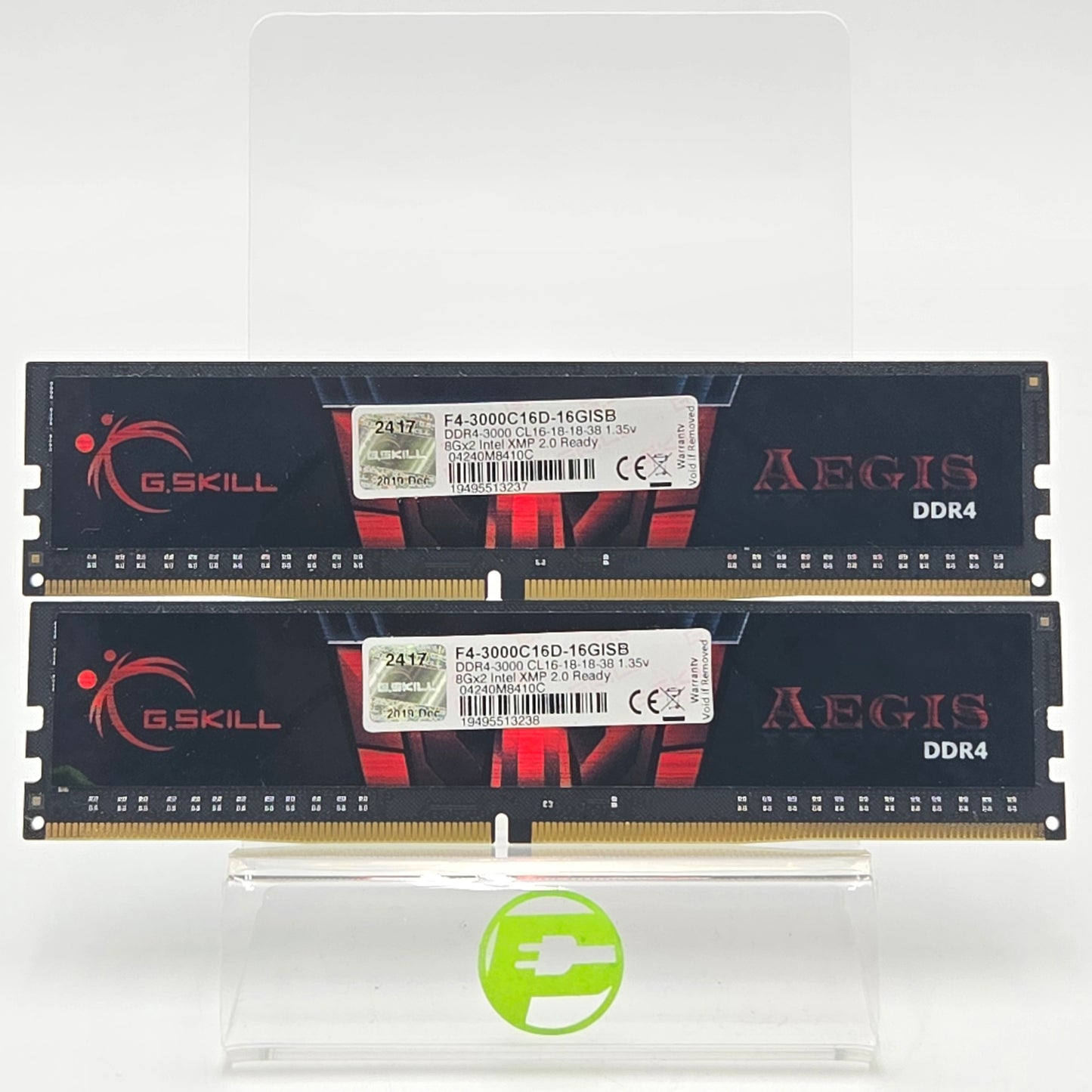 G.Skill Aegis 16GB (2x8GB) RAM DDR4 3000MHz F4-3000C16D-16GISB
