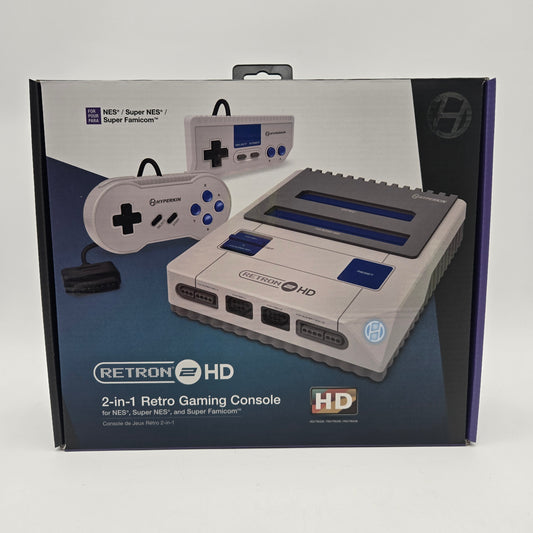 New Hyperkin Retron 2 Gray HD Gaming Console System M02888-GR
