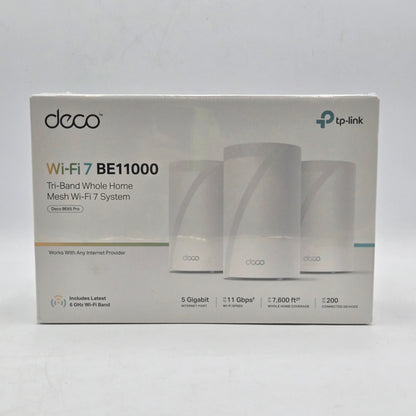 New TP-Link Deco BE11000  Multi-Gig Whole Home BE65 PRO