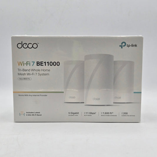 New TP-Link Deco BE11000  Multi-Gig Whole Home BE65 PRO