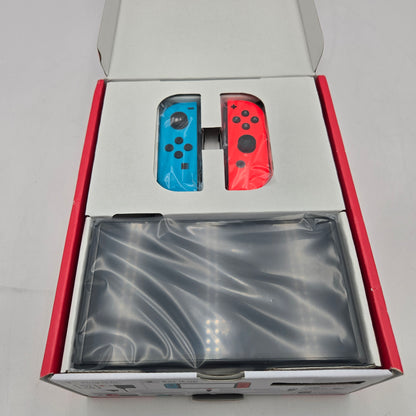 Like Brand New Nintendo Switch OLED Video Game Console HEG-001 Red/Blue