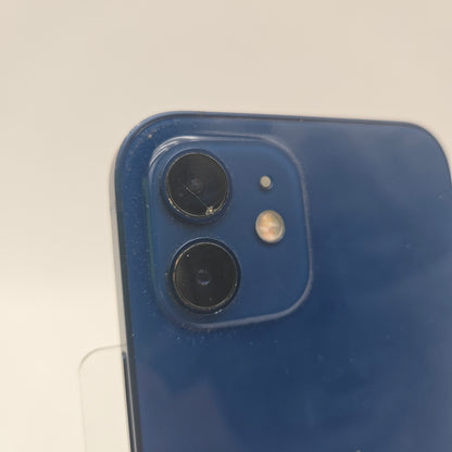 Broken Unlocked Apple iPhone 12 128GB 17.6.1 MGFD3LL/A Crack Front & Camera Lens