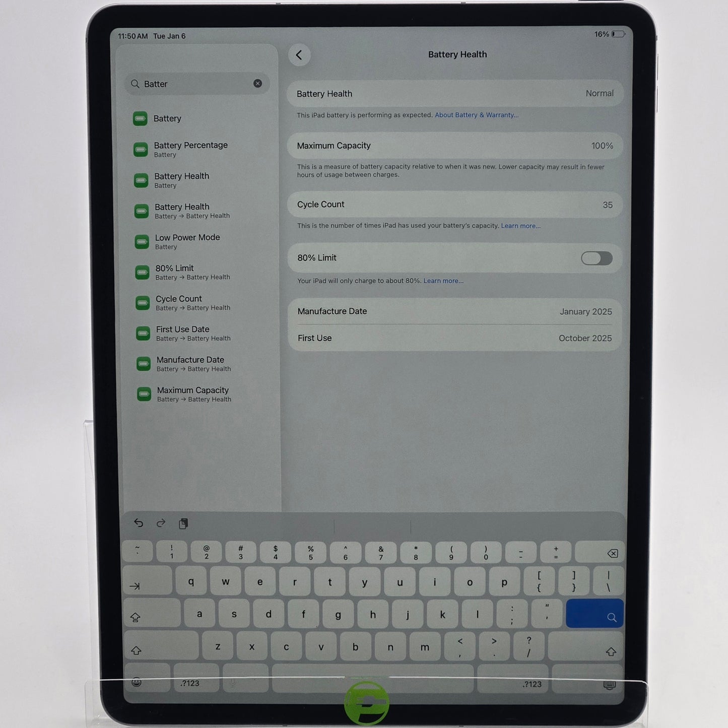 Unlocked Apple iPad Air 13" M3 128GB Space Gray MCJ14LL/A