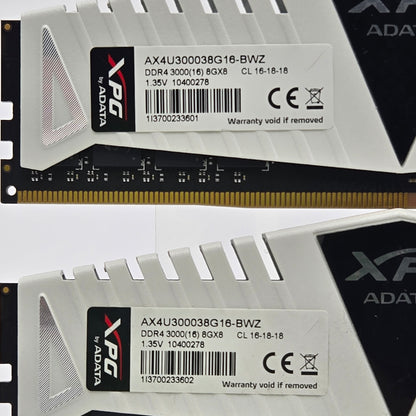 ADATA XPG 16GB (2x8GB) RAM DDR4 3000MHz AX4U300038G16-BWZ