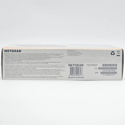 New Netgear ProSAFE 5-Port Gigabit Unmanaged Switch GS105