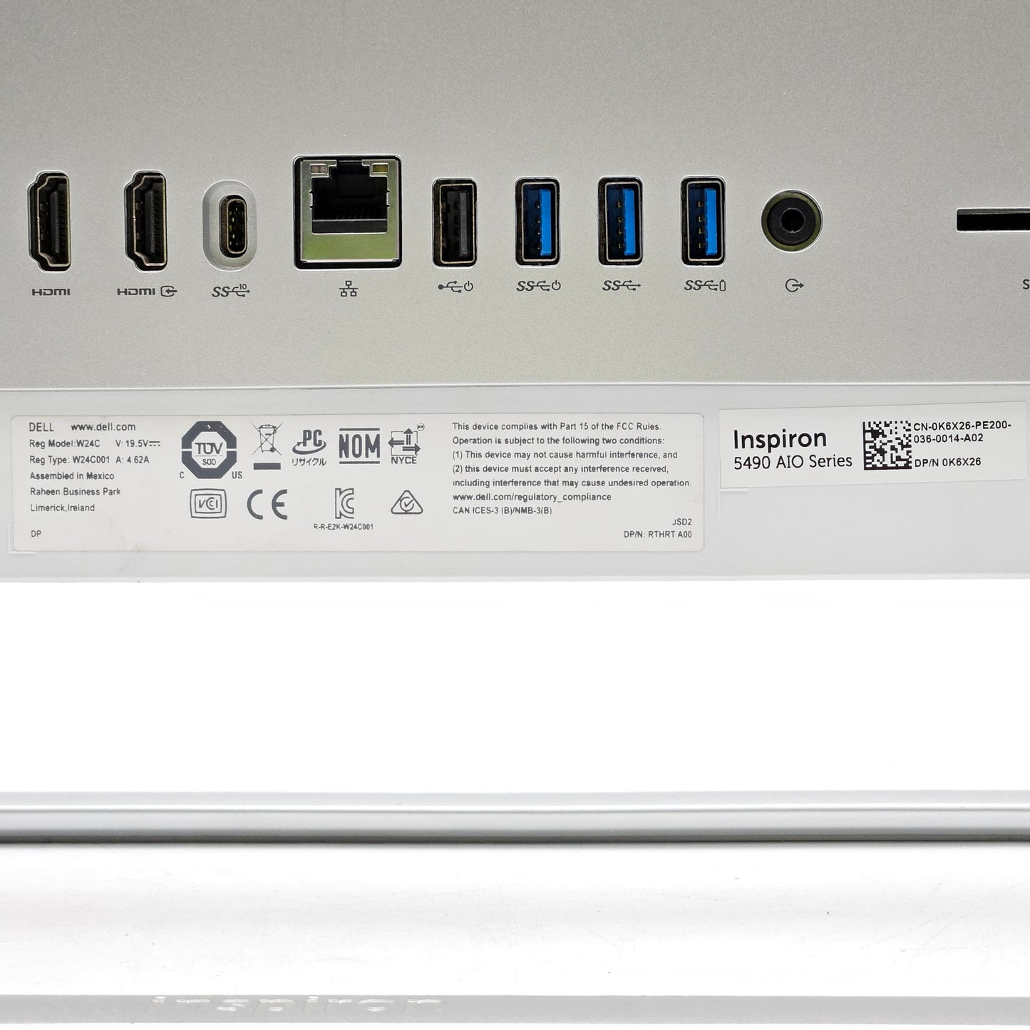 Dell Inspiron 24 5490 All-In-One W24C001 23.8" i3-10110U 2.10GHz 8GB RAM